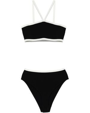 Lisa Marie Fernandez Crepe Bikini - Black