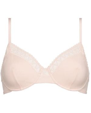 Eres Softness Lace-Trim Bra - Natural