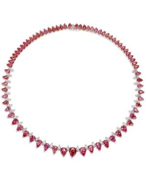 Anabela Chan Padparadscha Infinity Sapphire Necklace - Pink