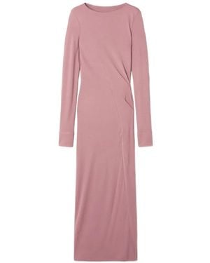 Lanvin Robe Drapée En Crêpe De Jersey - Pink
