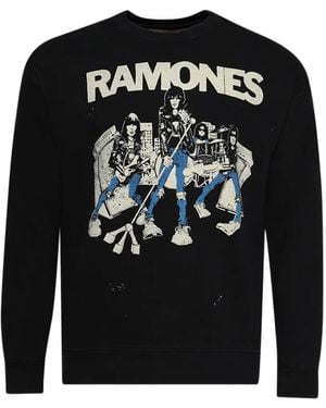 MadeWorn Ramones Graphic Crew Sweatshirt - Black