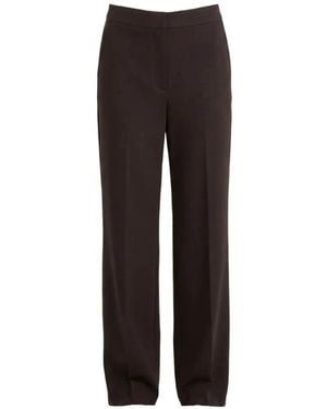Marella Pressed-Crease Tailored Pants - Black