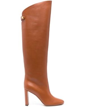Maison Skorpios Adrianna 90Mm Knee-High Boots - Brown