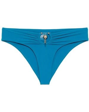 Christopher Esber High-Waist Slip Met Ruches - Blauw