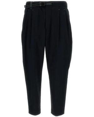 and wander Uv-Cut Pleated Trousers - Black