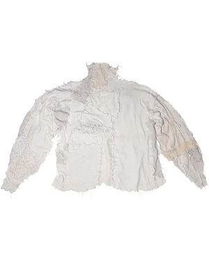 Borbala Pull Oversize À Design Patchwork - White