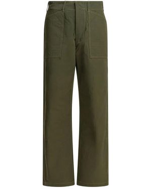 Buzz Rickson's Patch-Pocket Cotton Pants - Green