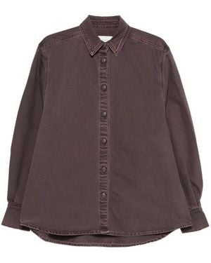Magda Butrym Button-Down Cotton Shirt - Brown