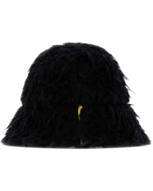 Fendi Teddy-Effect Bucket Hat - Black