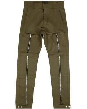 Givenchy Pantalon Stadium À Détails De Zips - Vert