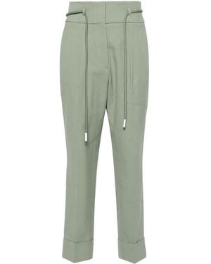 Peserico High-Waist Cropped Pants - Green