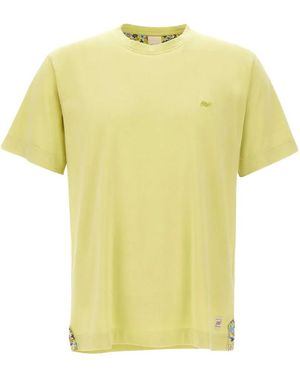 Bob Beach Embroidered-Logo T-Shirt - Yellow