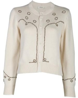 The Great Studded Cardigan - White