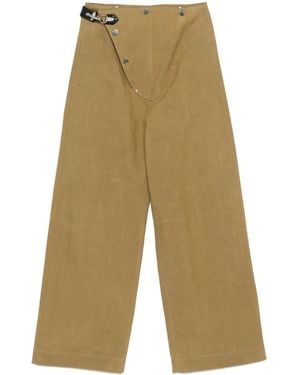 Nanushka Straight-Leg Trousers - Natural