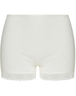 Hanro Lace-Trim Briefs - White
