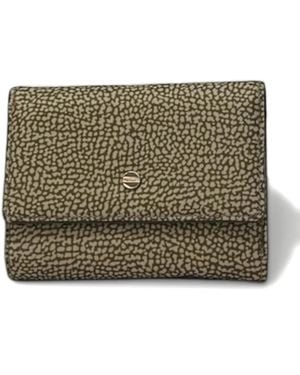 Borbonese Patterned Wallet - Natural
