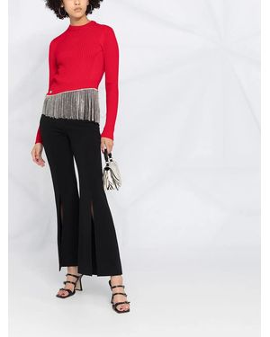 Philipp Plein ビジューヘム トップ - レッド