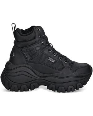 Buffalo Baskets Lola À Lacets - Black