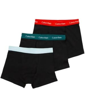 Calvin Klein Logo-Waistband Boxers (Pack Of Three) - Black