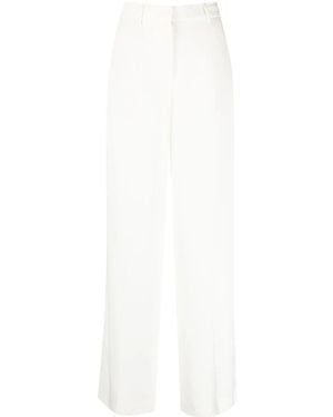 Iceberg High-Waisted Straight-Leg Pants - White