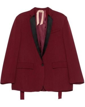 N°21 Tuxedo Jacket - Red