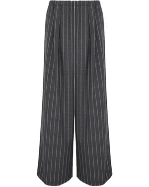 Enfold Striped Pants - Gray