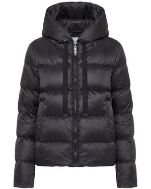 Max Mara Hooded Quilted Jacket - Black