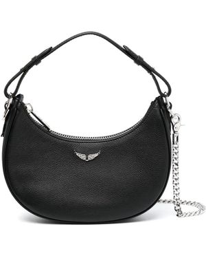 Zadig & Voltaire Umhängetasche Mit Logo-Schild - Schwarz