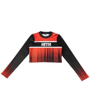 Kith Valen Surge Logo-Print Top - Red