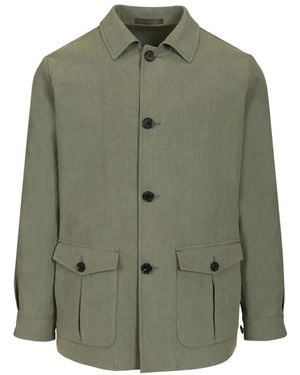 Caruso Dalilia Linen Jacket - Green