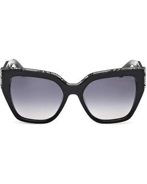Guess Gafas Con Montura Cat Eye Y Detalle De Encaje - Negro