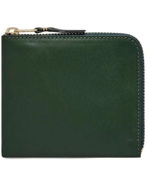 Comme des Garçons Leather Zip-Around Wallet - Green