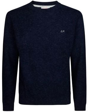 Sun 68 Alpaca Wool Sweater - Blue