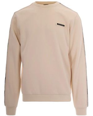 EA7 Pull À Patch Logo Et Rayures Aux Manches - Neutre