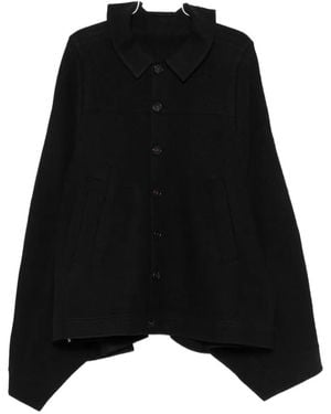 SOH Button-Up Cape - Black
