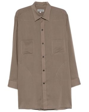 Yohji Yamamoto Long sleeve shirt - Braun