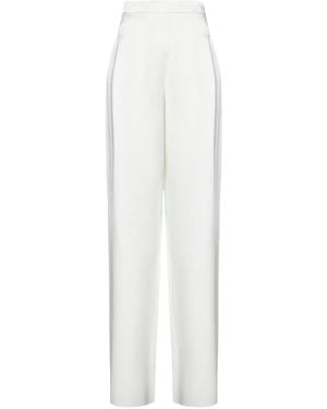 Max Mara High-Waisted Trousers - White
