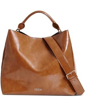 Essentiel Antwerp Rolled-Handle Shopper Bag - Brown