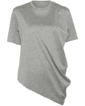 JNBY Camiseta Con Dobladillo Asimétrico - Gris