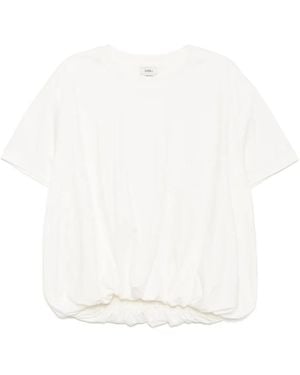 Goen.J Top Met Korte Mouwen - Wit