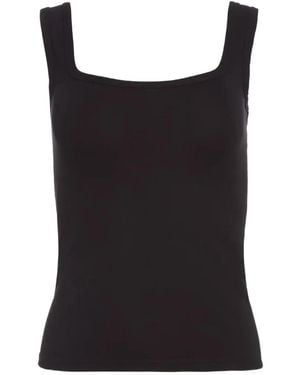 The Park Sawyer Squared-Neck Tank Top - Black