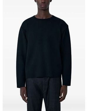 MOOS STUDIO Maglione Girocollo A Maniche Lunghe - Blu
