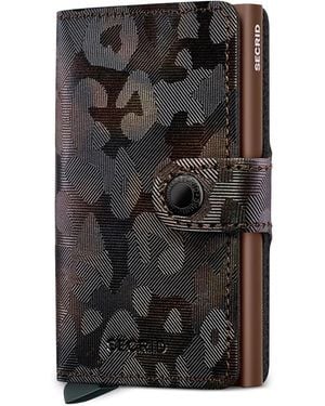 Secrid Leather Camouflage Cardholder - Black