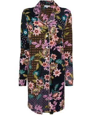 Johnny Was Archimal Sleep Dress - Blue