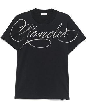 Moncler ロゴ Tシャツ - ブラック