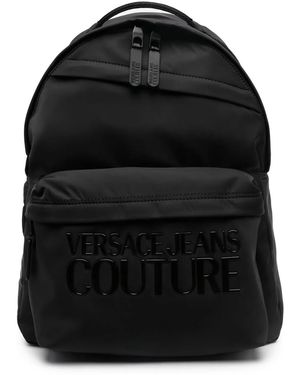 Versace Jeans Couture ロゴ バックパック - ブラック