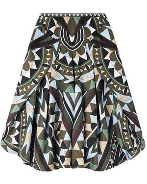 PUCCI Manuba Print Wide Pants - Black