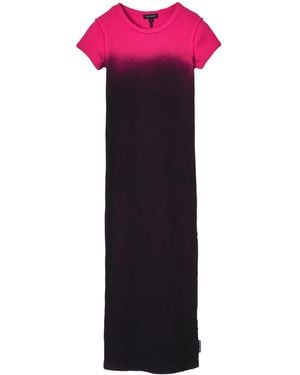 Marc Jacobs Grunge Spray-Effect T-Shirt Dress - Purple