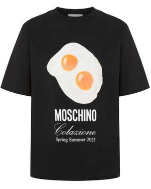 Moschino Graphic-Print T-Shirt - Black
