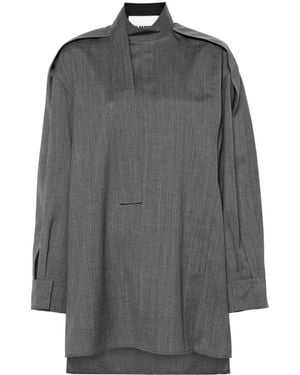 Jil Sander Wool Blouse - Gray